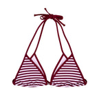 MERLOT & ROSE MILA STRIPED TOP BIKINI