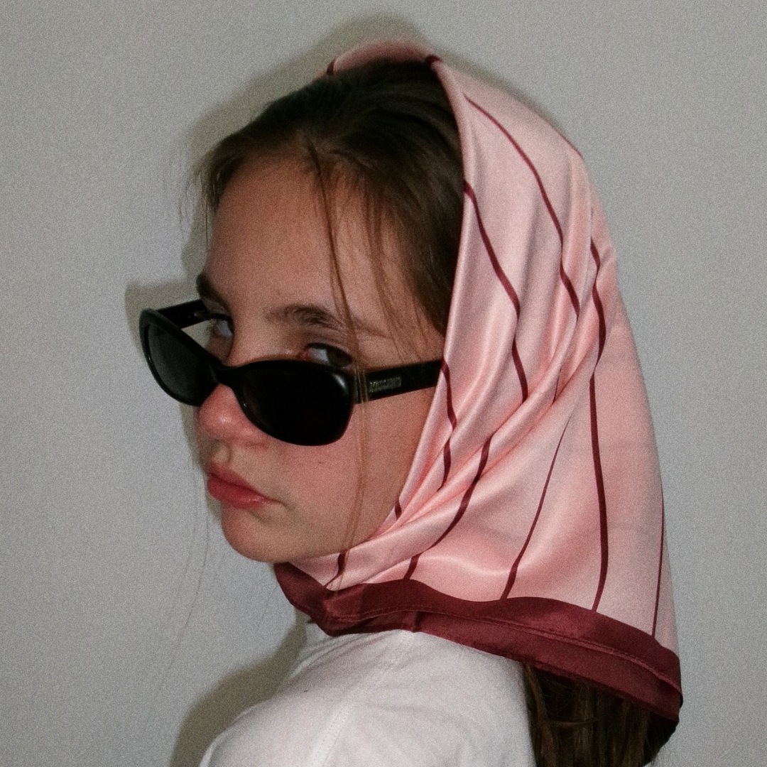 MERLOT & ROSE KAJA THIN STRIPES SCARF