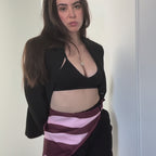 MERLOT & ROSE SCARF DIVNA WIDE STRIPES SCARF