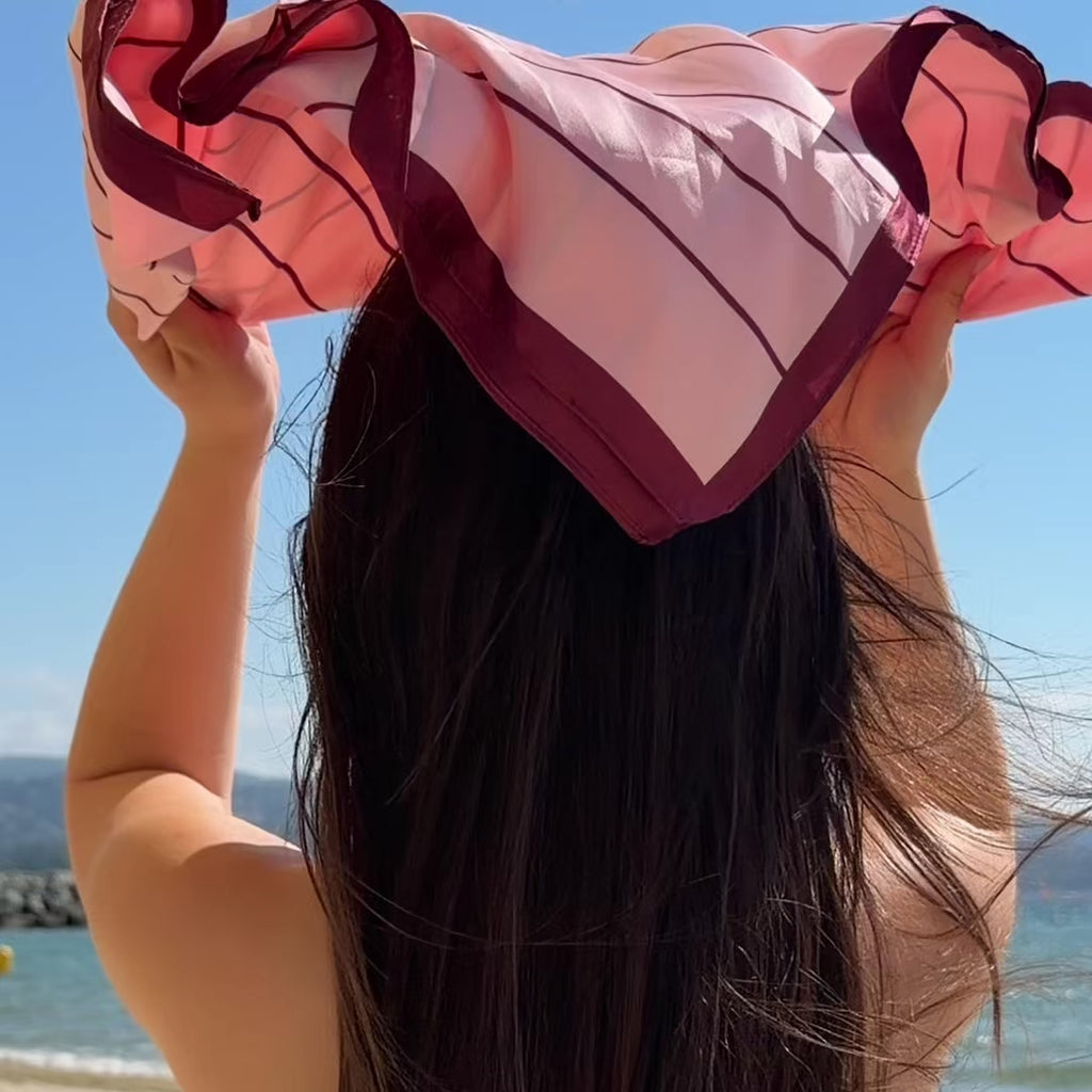 MERLOT & ROSE KAJA THIN STRIPES SCARF